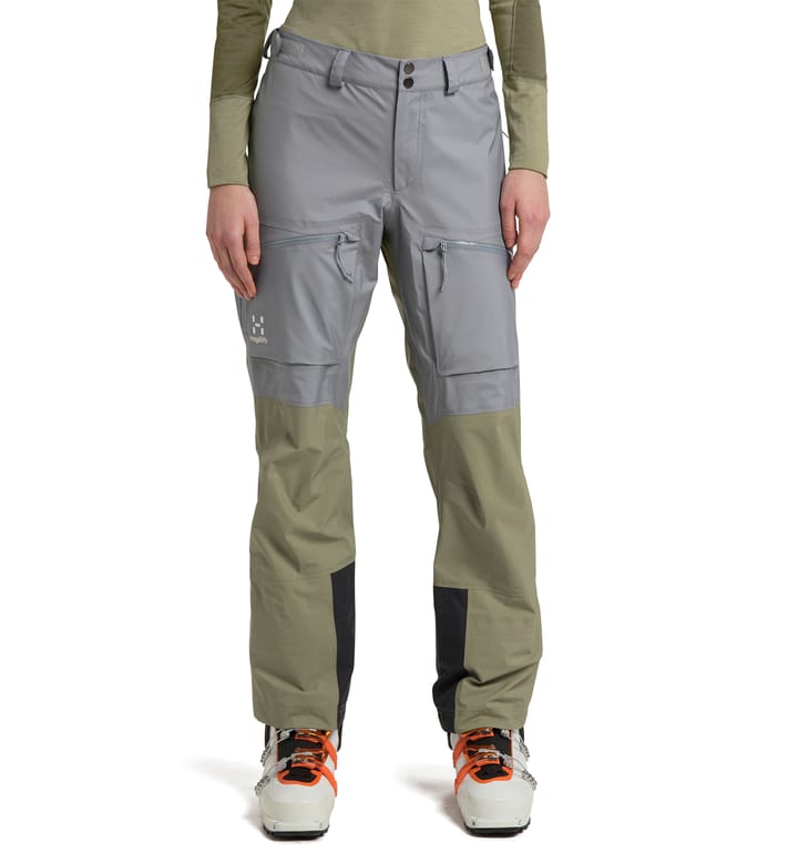 Vassi Touring GTX Pant Women Concrete/Thyme Green