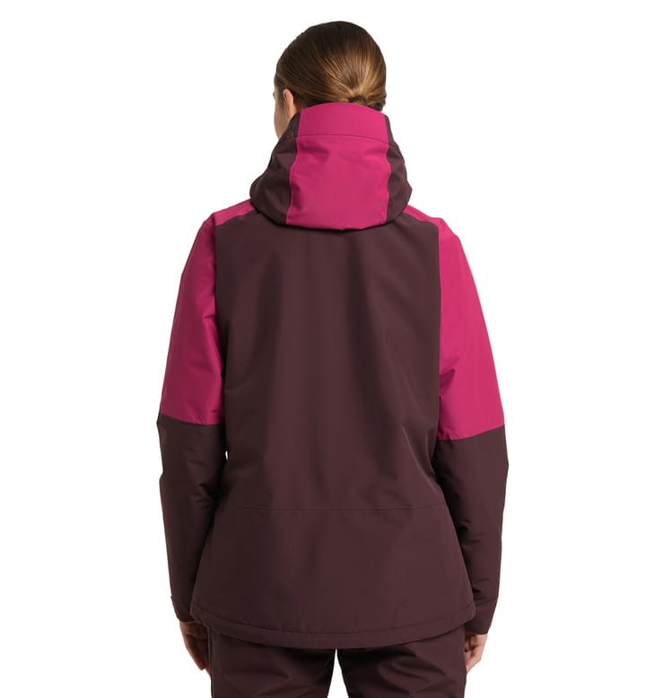 Gondol Insulated Jacket Women Burgundy Brown/Deep Pink