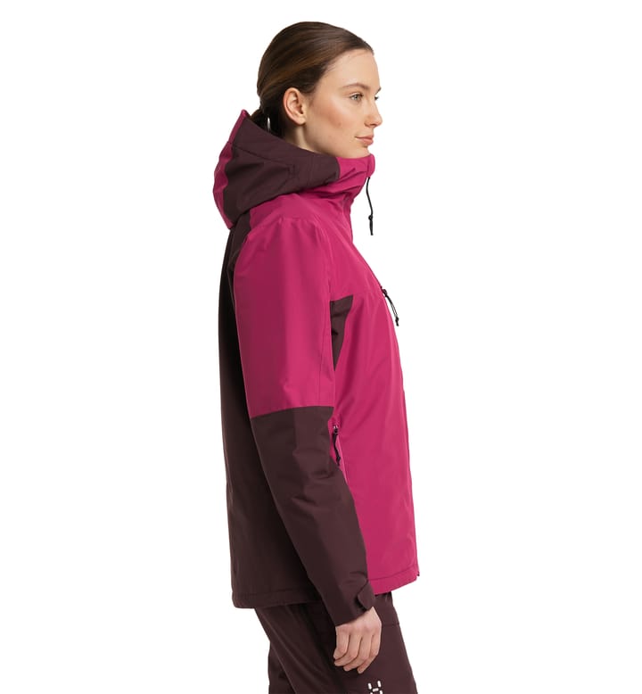 Gondol Insulated Jacket Women Burgundy Brown/Deep Pink