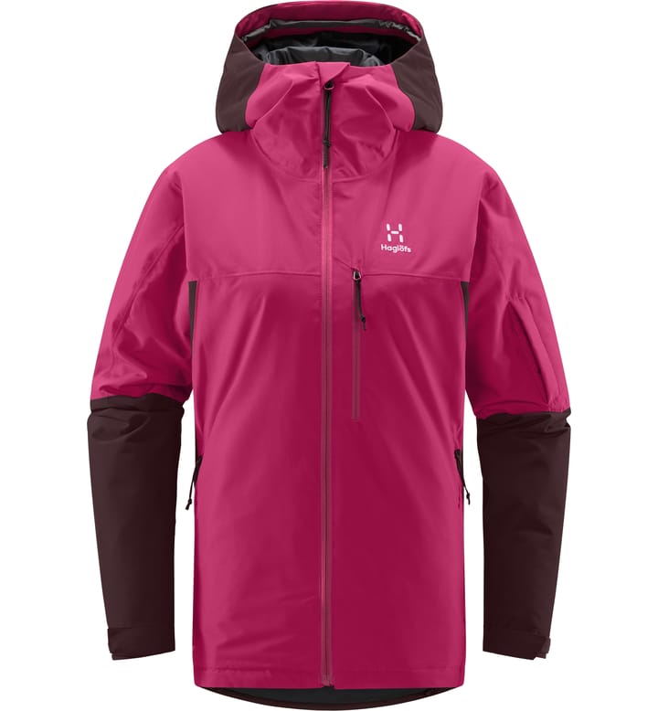 Gondol Insulated Jacket Women Burgundy Brown/Deep Pink