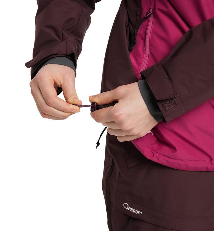 Gondol Insulated Jacket Women Burgundy Brown/Deep Pink