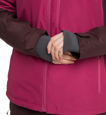 Gondol Insulated Jacket Women Burgundy Brown/Deep Pink