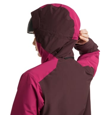 Gondol Insulated Jacket Women Burgundy Brown/Deep Pink