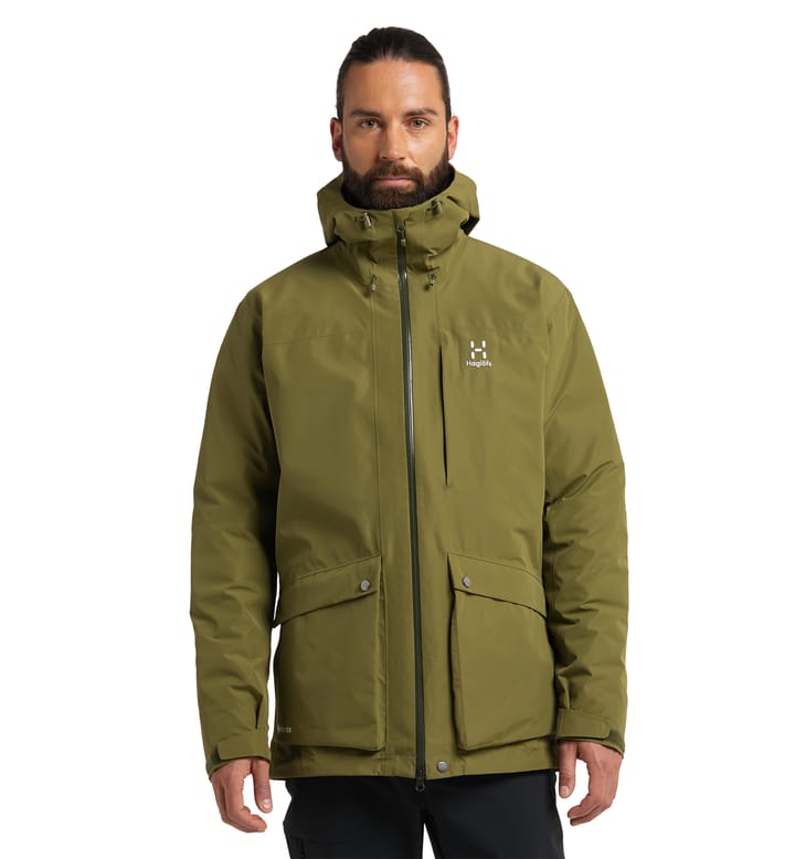 Älv 3-in-1 Down GTX Jacket Men Olive Green