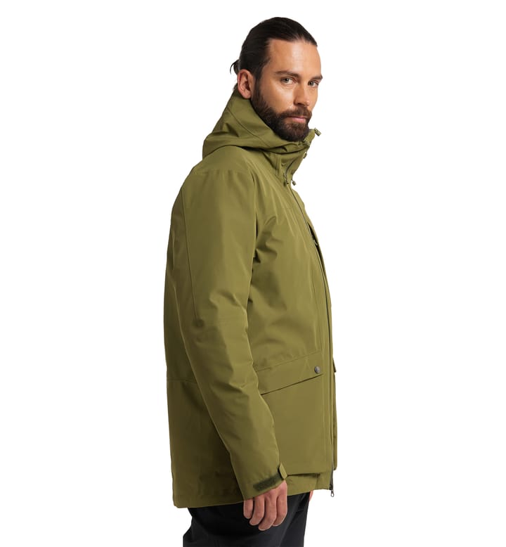 Älv 3-in-1 Down GTX Jacket Men Olive Green