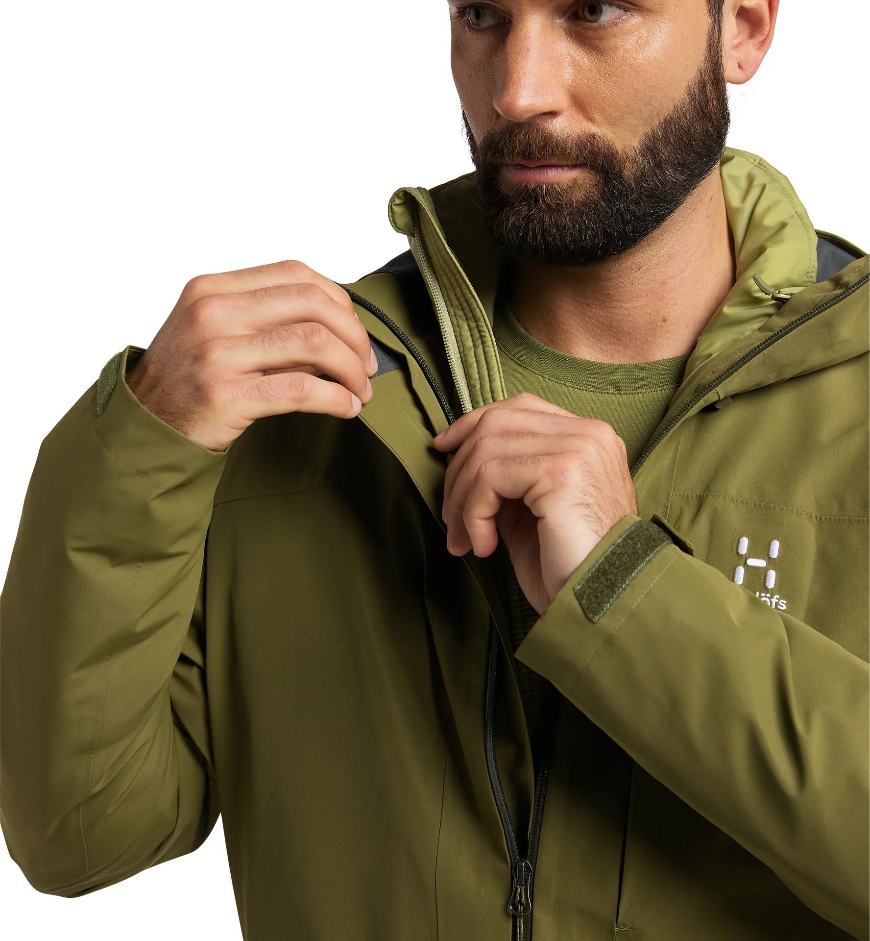 Älv 3-in-1 Down GTX Jacket Men Olive Green