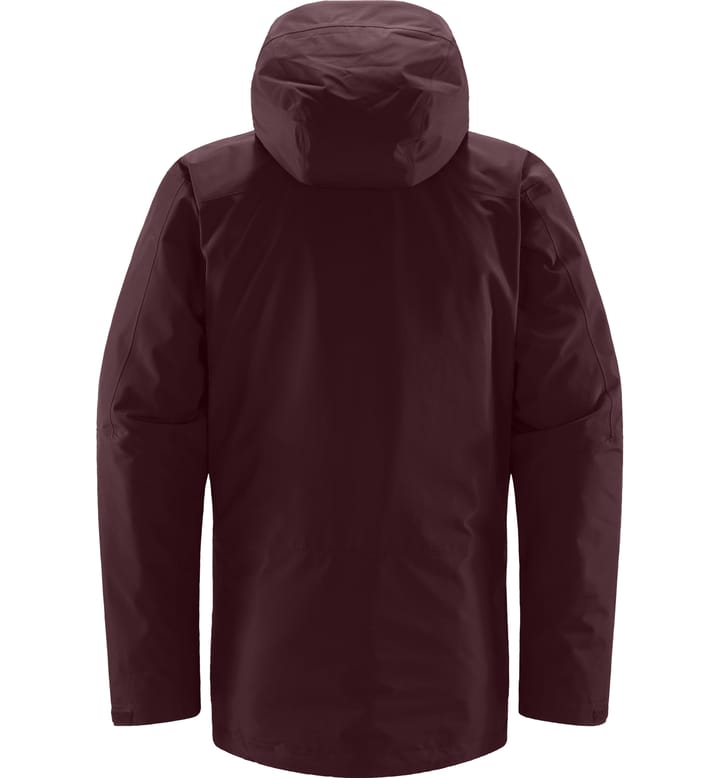 Älv 3-in-1 Down GTX Jacket Men Burgundy Brown