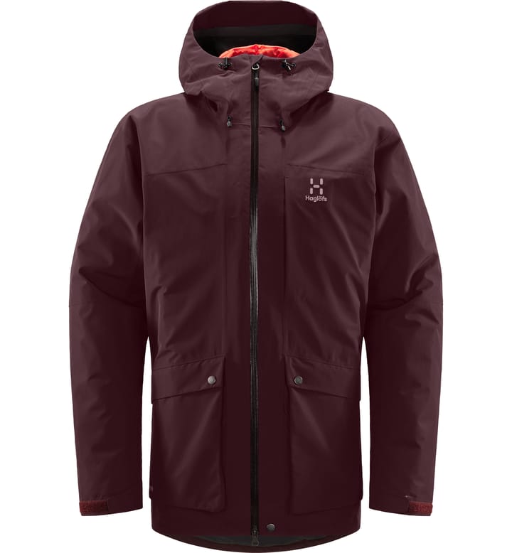 Älv 3-in-1 Down GTX Jacket Men Burgundy Brown Älv 3-in-1 Down GTX Jacket Men Burgundy Brown