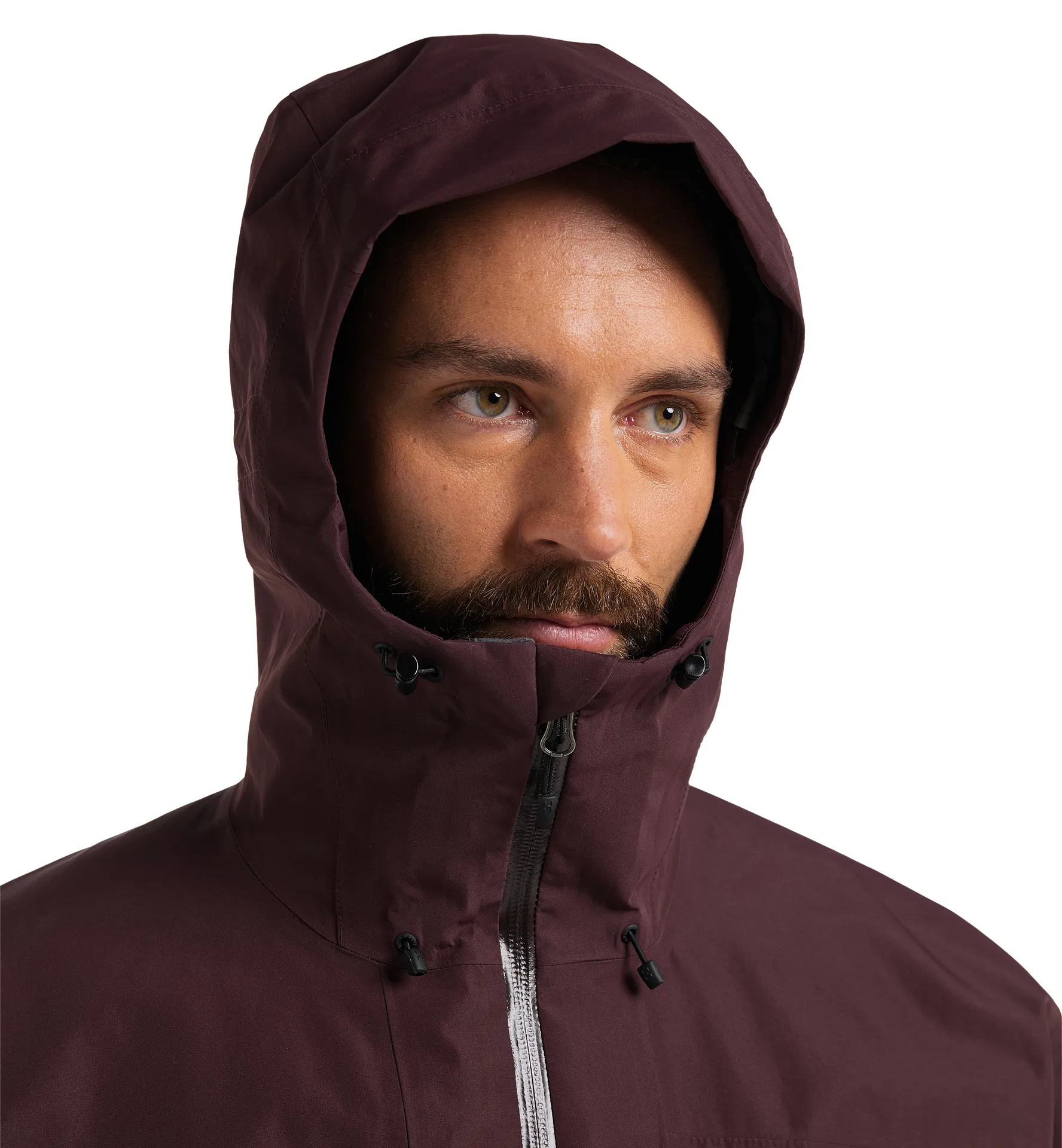 Älv 3-in-1 Down GTX Jacket Men Burgundy Brown