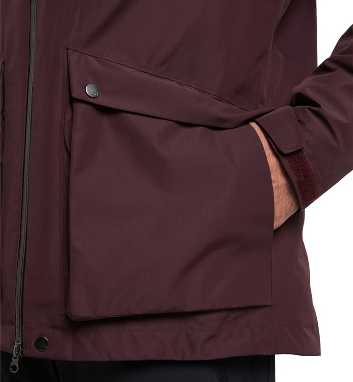 Älv 3-in-1 Down GTX Jacket Men Burgundy Brown