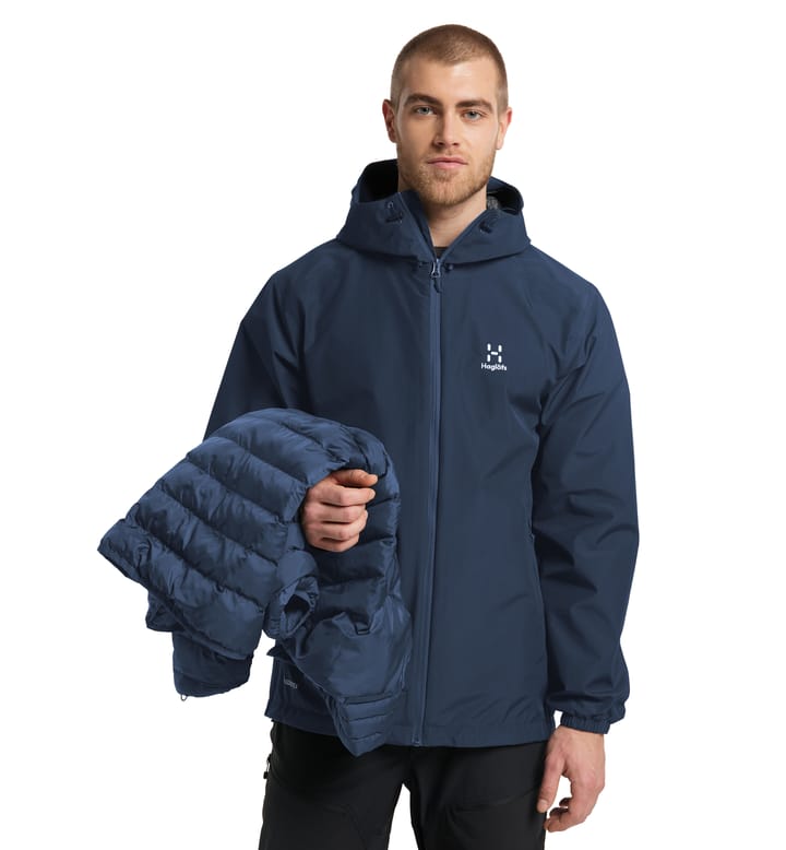 Eldstad 3-in-1 Mimic GTX Jacket Men Tarn Blue