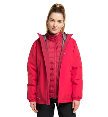 Eldstad 3-in-1 Mimic GTX Jacket Women Scarlet Red