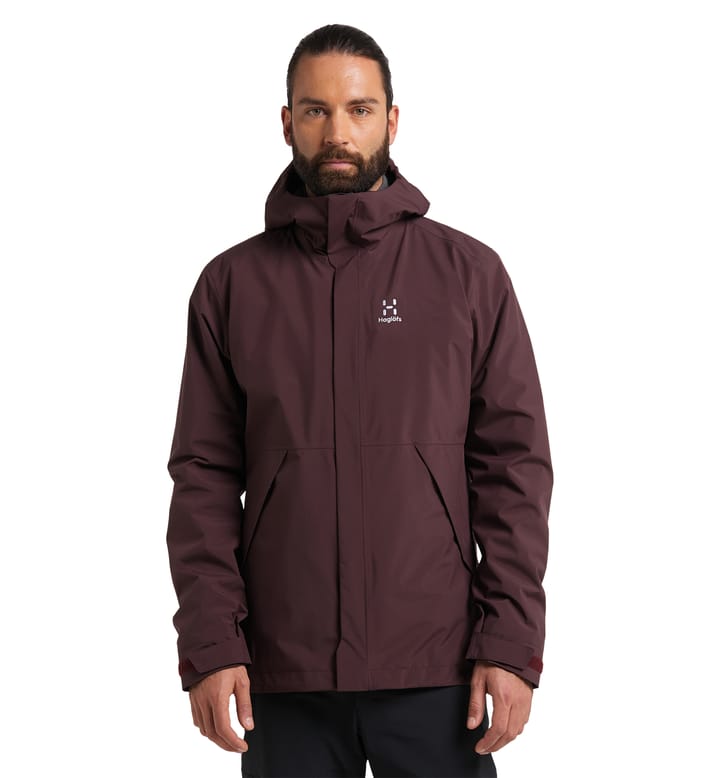 Stuga 3-in-1 Jacket Men Burgundy Brown