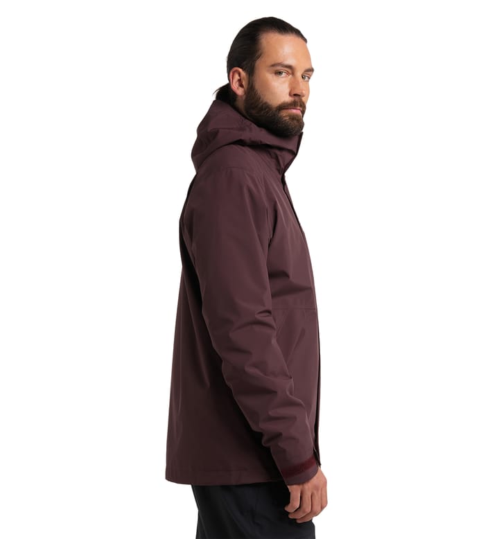 Stuga 3-in-1 Jacket Men Burgundy Brown