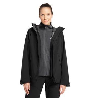 Stuga 3-in-1 Jacket Women True Black