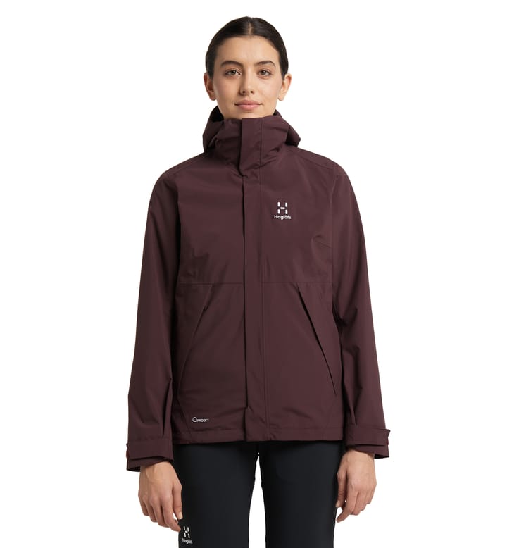 Stuga 3-in-1 Jacket Women Burgundy Brown