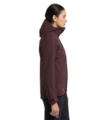 Stuga 3-in-1 Jacket Women Burgundy Brown