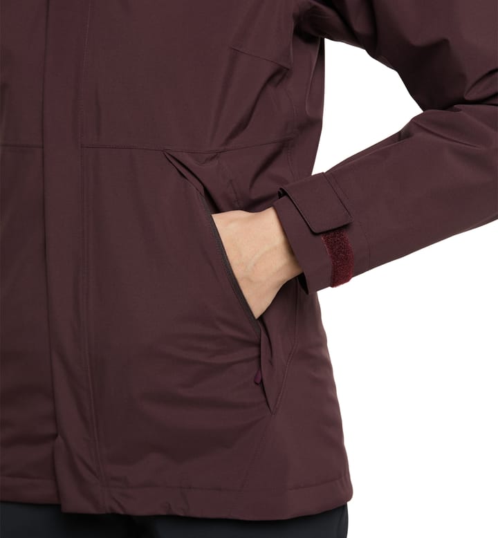 Stuga 3-in-1 Jacket Women Burgundy Brown