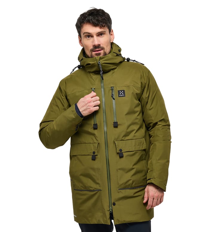 Mörkret GTX Down Parka Men Olive Green Mörkret GTX Down Parka Men Olive Green
