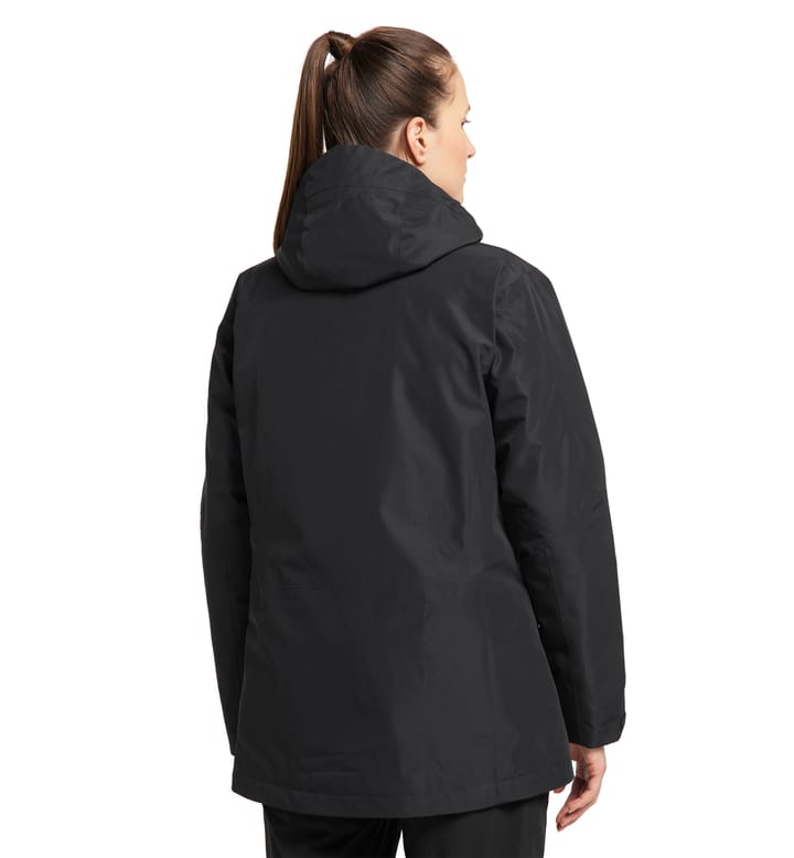 Älv 3-in-1 Down GTX Jacket Women True Black Älv 3-in-1 Down GTX Jacket Women True Black