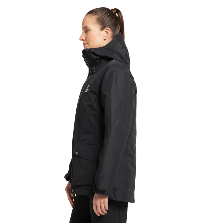 Älv 3-in-1 Down GTX Jacket Women True Black Älv 3-in-1 Down GTX Jacket Women True Black