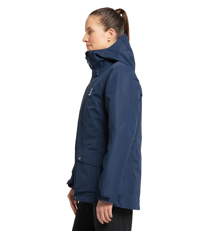 Älv 3-in-1 Down GTX Jacket Women Tarn Blue