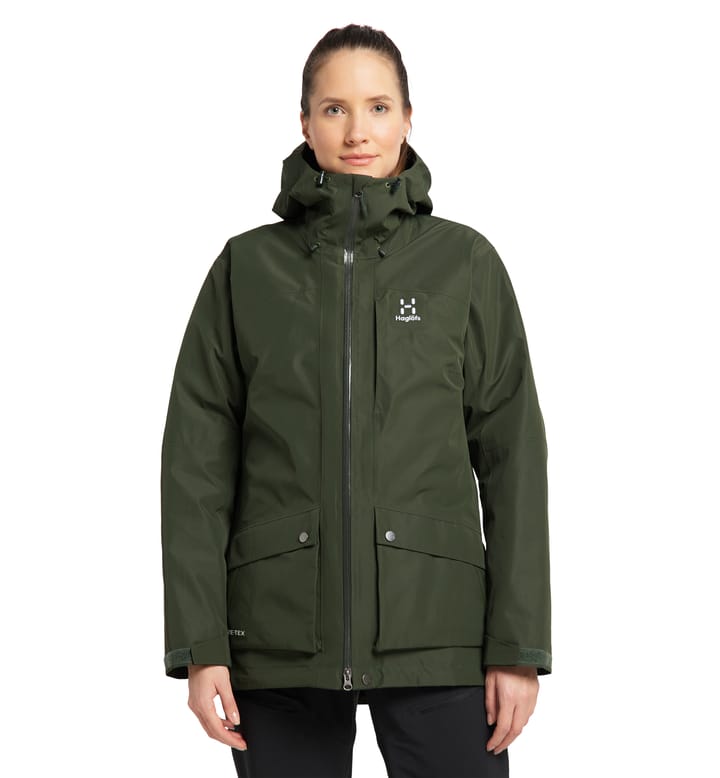 Älv 3-in-1 Down GTX Jacket Women Seaweed Green