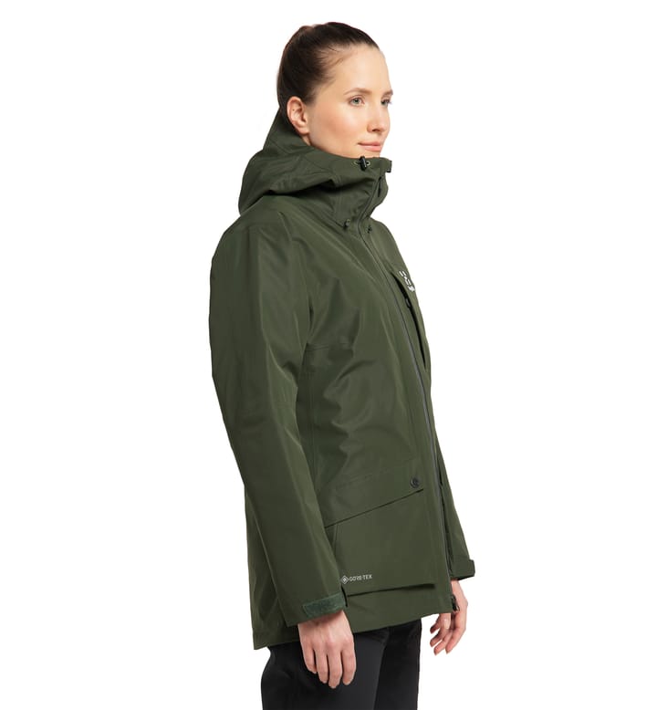 Älv 3-in-1 Down GTX Jacket Women Seaweed Green