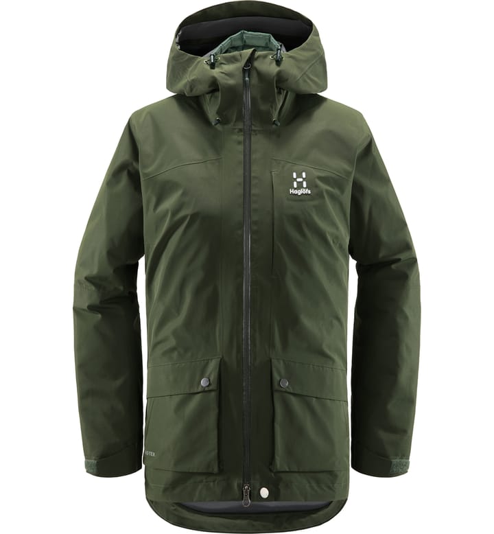 Älv 3-in-1 Down GTX Jacket Women Seaweed Green