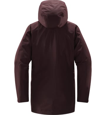 Älv 3-in-1 Down GTX Jacket Women Burgundy Brown