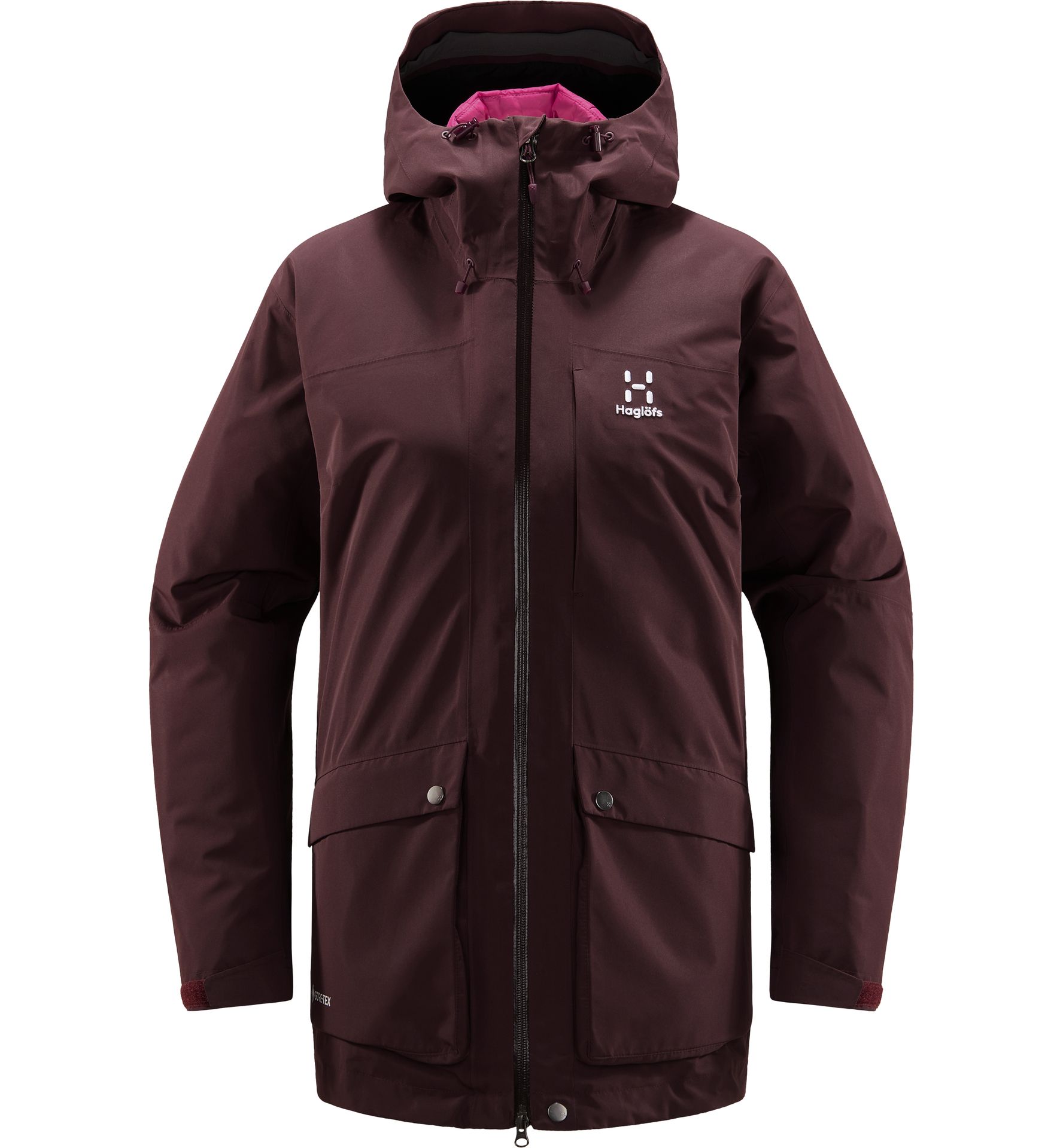 �Älv 3-in-1 Down GTX Jacket Women Burgundy Brown
