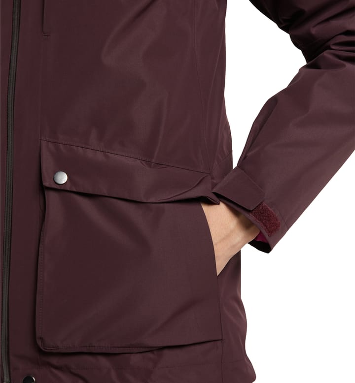 Älv 3-in-1 Down GTX Jacket Women Burgundy Brown