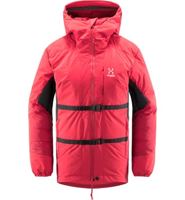 Nordic Expedition Down Hood Women Scarlet Red/Dala Red