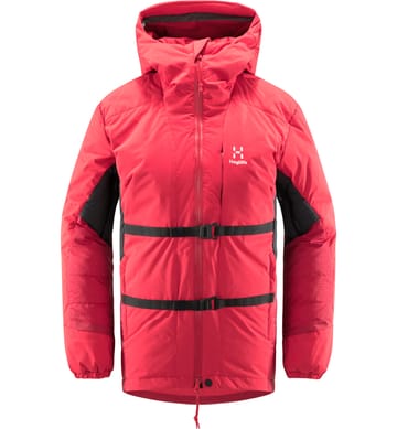 Nordic Expedition Down Hood Women Scarlet Red/Dala Red