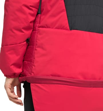 Nordic Expedition Down Hood Women Scarlet Red/Dala Red