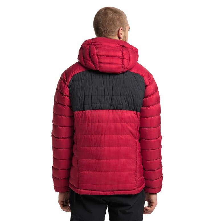 Reliable Down Hood Men Dala Red/True Black