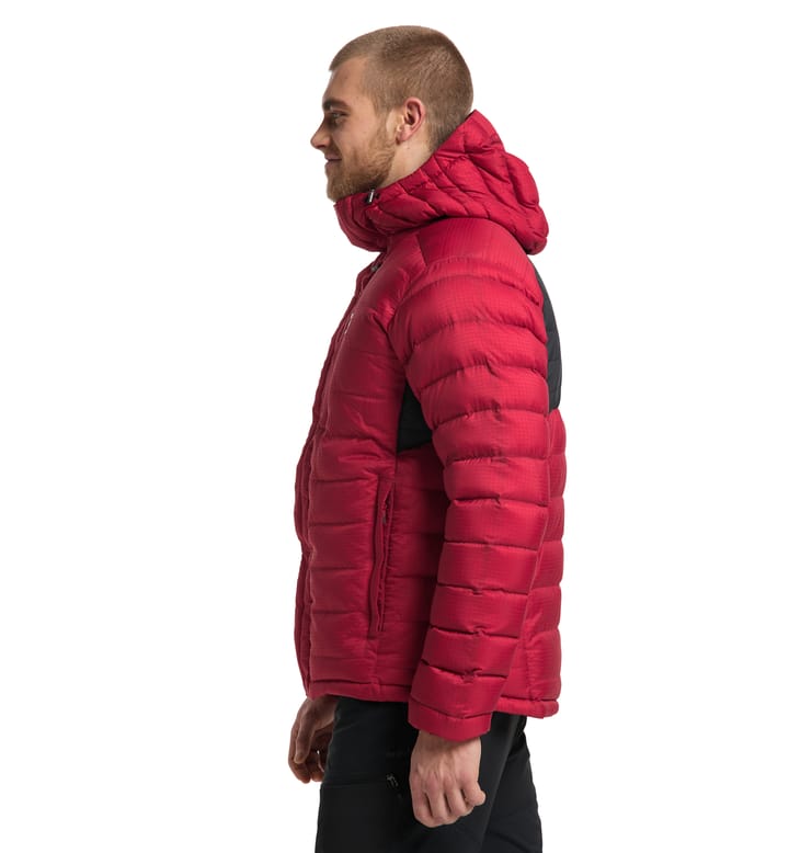 Reliable Down Hood Men Dala Red/True Black Reliable Down Hood Men Dala Red/True Black