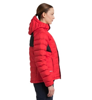 Reliable Down Hood Women Zenith Red