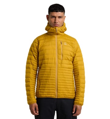 Micro Nordic Down Hood Men Autumn Leaves