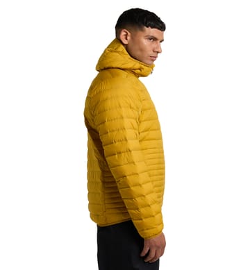 Micro Nordic Down Hood Men Autumn Leaves