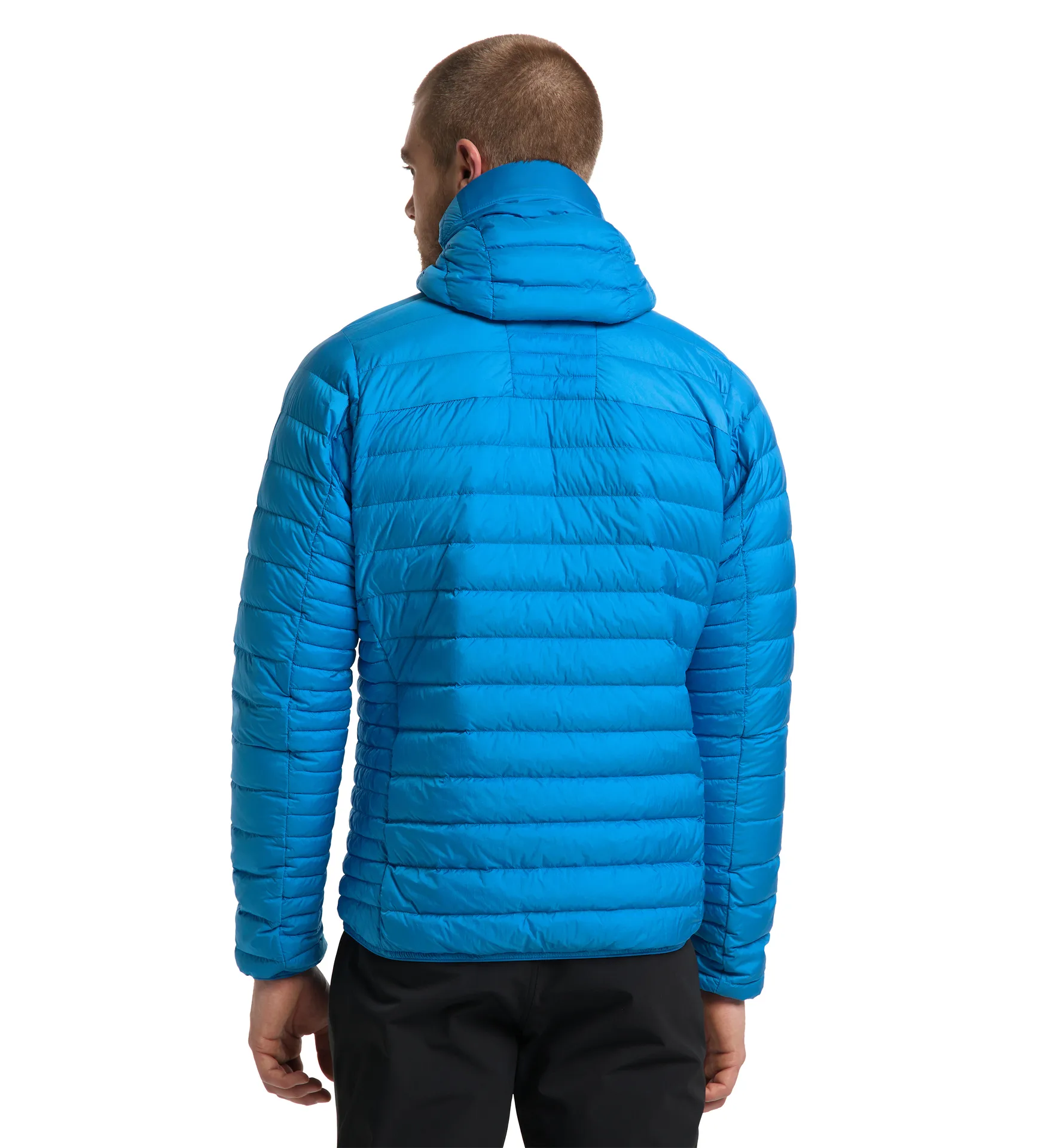 Micro Nordic Down Hood Men Nordic Blue