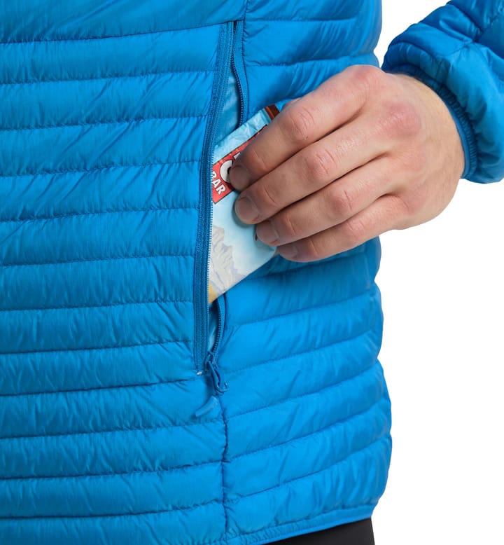 Micro Nordic Down Hood Men Nordic Blue