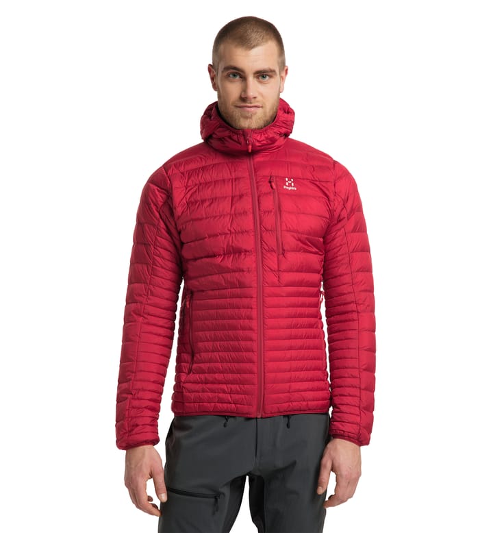 Micro Nordic Down Hood Men Dala Red Micro Nordic Down Hood Men Dala Red