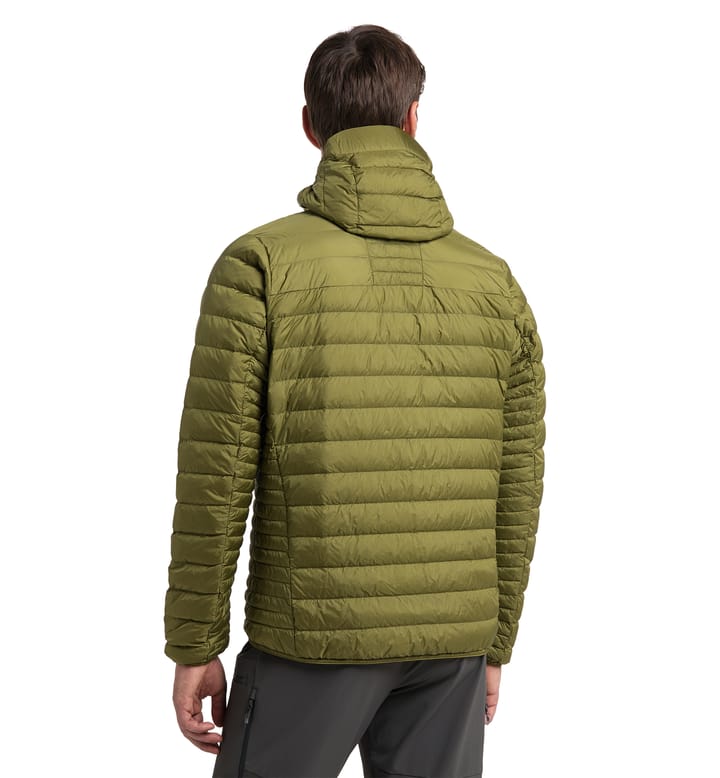 Micro Nordic Down Hood Men Olive Green