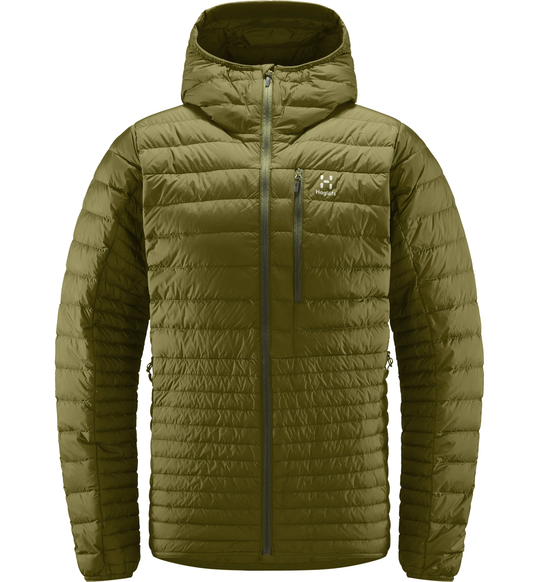 Micro Nordic Down Hood Men Olive Green