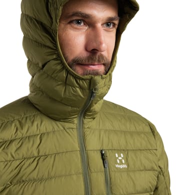 Micro Nordic Down Hood Men Olive Green