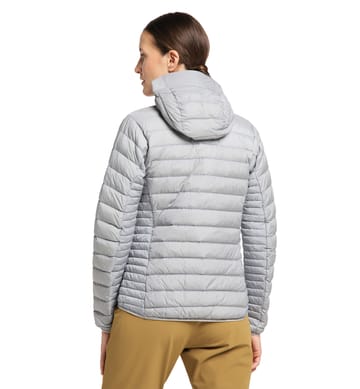 Micro Nordic Down Hood Women Concrete