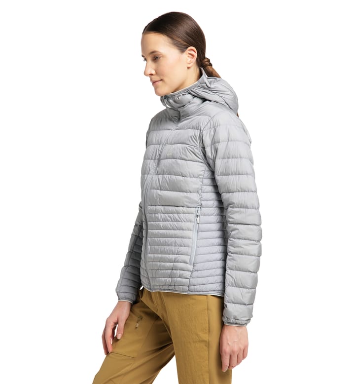 Micro Nordic Down Hood Women Concrete