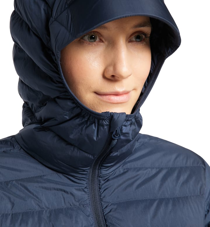 Micro Nordic Down Hood Women Tarn Blue