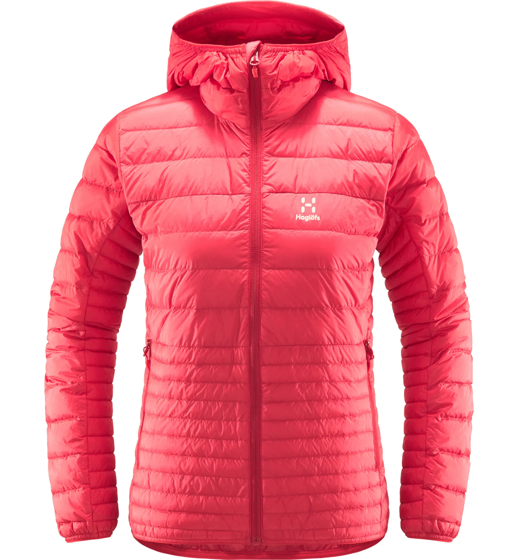 Micro Nordic Down Hood Women Scarlet Red